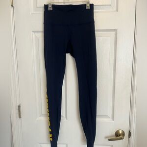Lululemon/Michigan leggings wunder train